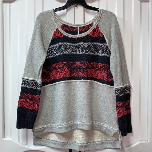 Free People Snow Angel Pullover Top L - Picture 2 of 6